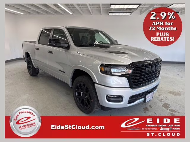 2026 Silver Zynith Ram 1500 Laramie Night Edition 4X4 Truck