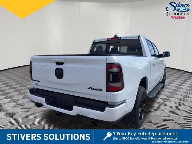 2022 Ivory White Tri-Coat Pearlcoat Ram 1500 Sport 4X4 Truck