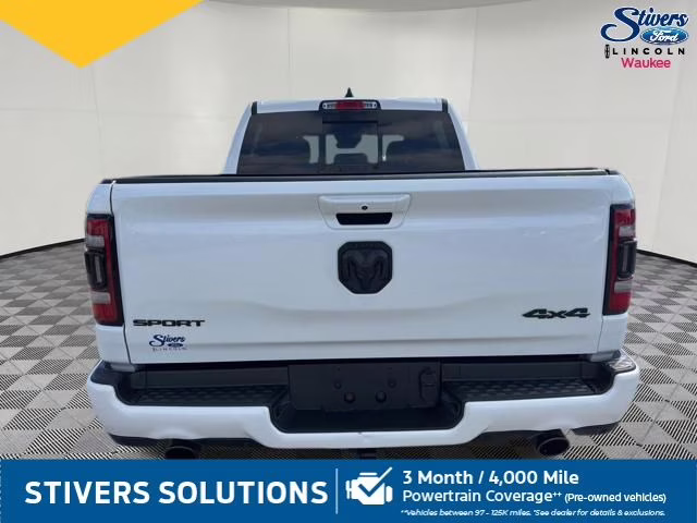 2022 Ivory White Tri-Coat Pearlcoat Ram 1500 Sport 4X4 Truck