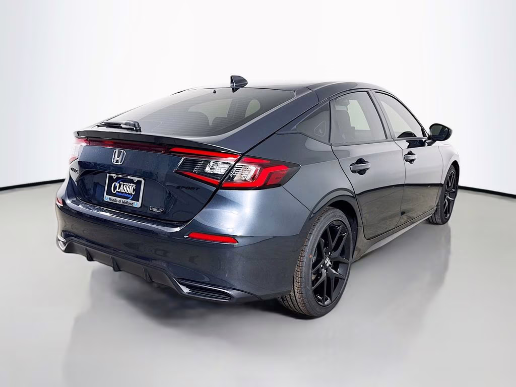 2026 Meteorite Gray Metallic Honda Civic Sport FWD Hatchback