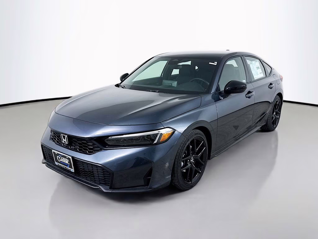 2026 Meteorite Gray Metallic Honda Civic Sport FWD Hatchback