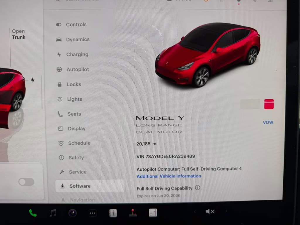 2024 Ultra Red Tesla Model Y Long Range AWD SUV