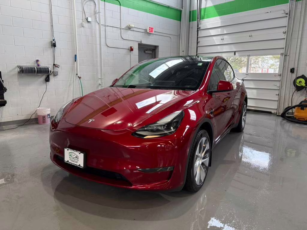 2024 Ultra Red Tesla Model Y Long Range AWD SUV