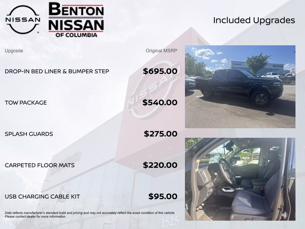 2026 Super Black Nissan Frontier SV 4X4 Truck