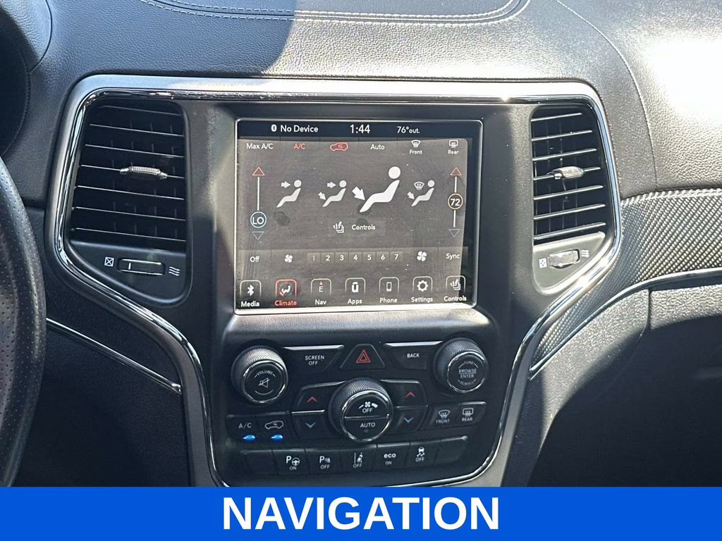 2017 Diamond Black Crystal Pearlcoat Jeep Grand Cherokee SRT 4X4 SUV