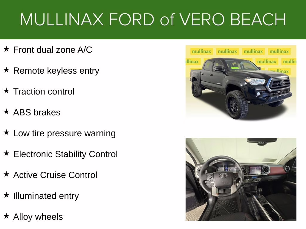 2022 Midnight Black Metallic Toyota Tacoma SR5 RWD Truck