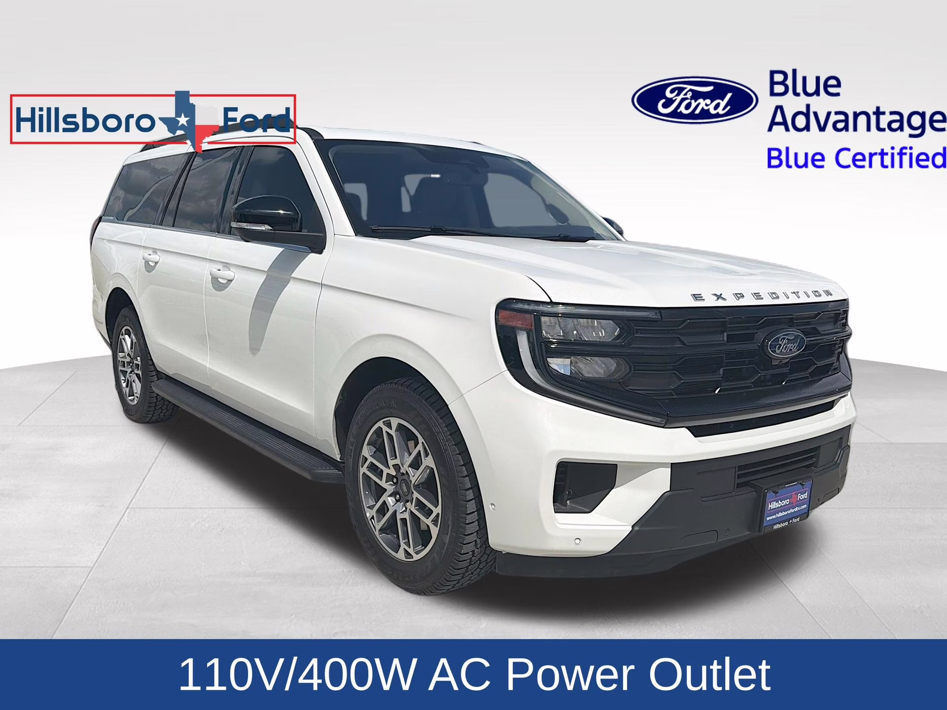 2025 Star White Metallic Tri-Coat Ford Expedition Max Active 4X4 SUV