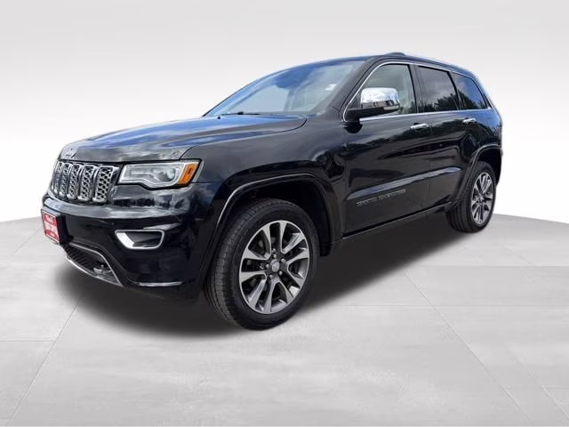 2018 Diamond Black Crystal Pearlcoat Jeep Grand Cherokee Overland 4X4 SUV