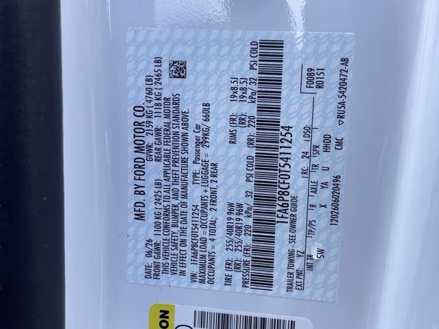 2026 Oxford White Ford Mustang GT Premium RWD Coupe
