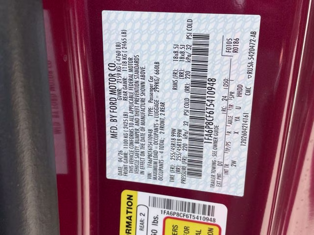 2026 Molten Magenta Metallic Tinted Clearcoat Ford Mustang GT RWD Coupe