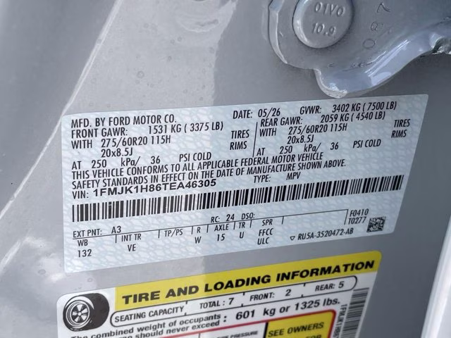 2026 Space Silver Metallic Ford Expedition Max Active RWD SUV
