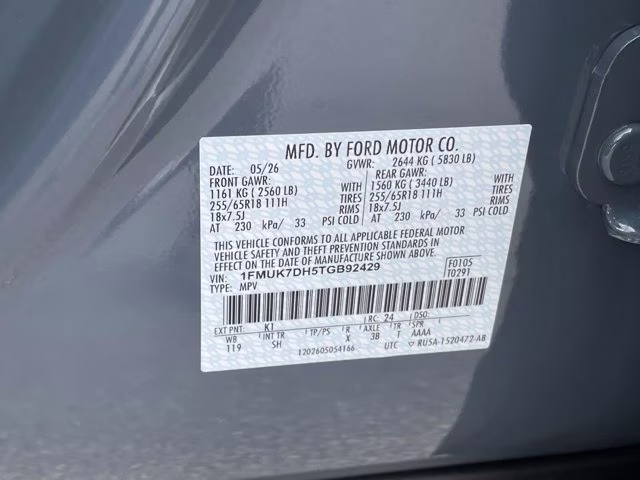 2026 Vapor Blue Metallic Ford Explorer Active RWD SUV