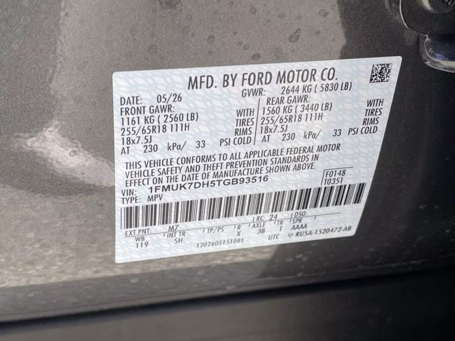 2026 Carbonized Gray Metallic Ford Explorer Active RWD SUV