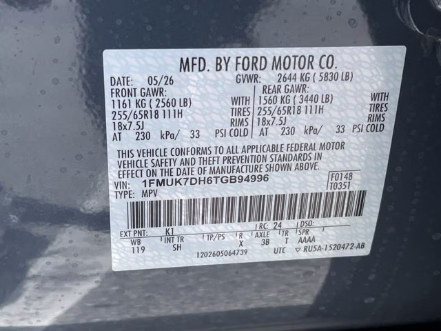 2026 Vapor Blue Metallic Ford Explorer Active RWD SUV