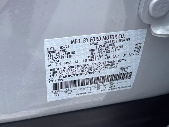 2026 Space White Metallic Ford Explorer Active RWD SUV