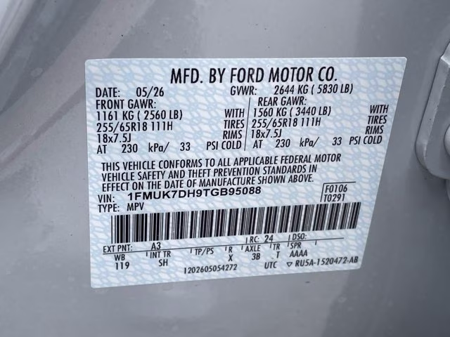 2026 Space White Metallic Ford Explorer Active RWD SUV