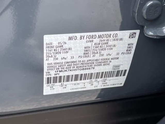 2026 Vapor Blue Metallic Ford Explorer ST-Line RWD SUV