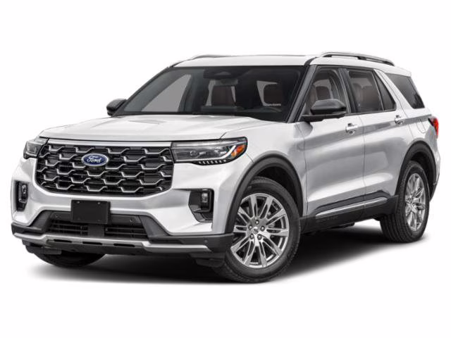 2026 Space White Metallic Ford Explorer Platinum 4X4 SUV