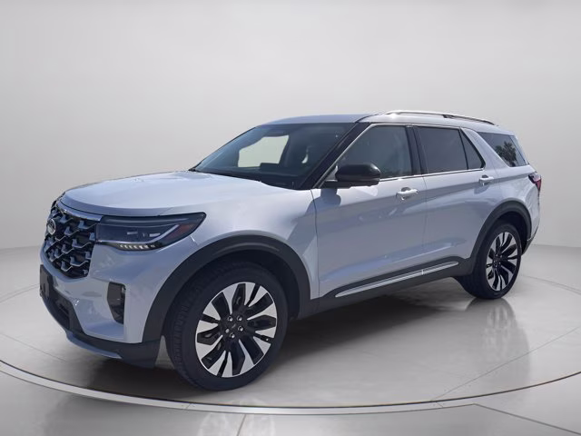 2026 Space White Metallic Ford Explorer Platinum 4X4 SUV