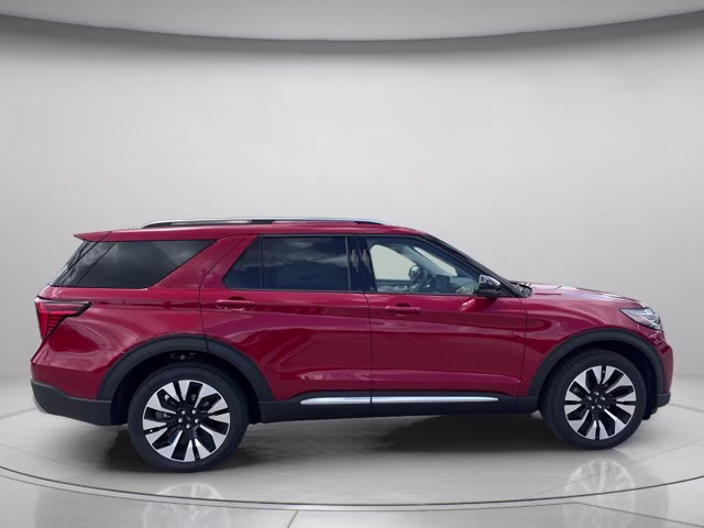 2026 Rapid Red Metallic Tinted Clearcoat Ford Explorer Platinum 4X4 SUV