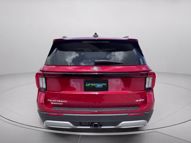 2026 Rapid Red Metallic Tinted Clearcoat Ford Explorer Platinum 4X4 SUV