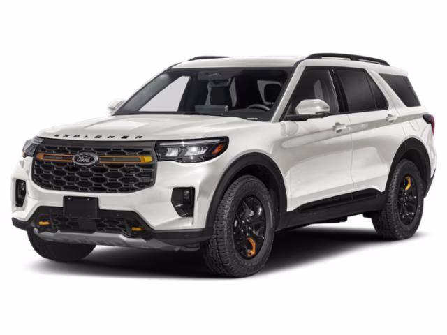 2026 Star White Metallic Tri-Coat Ford Explorer Tremor 4X4 SUV