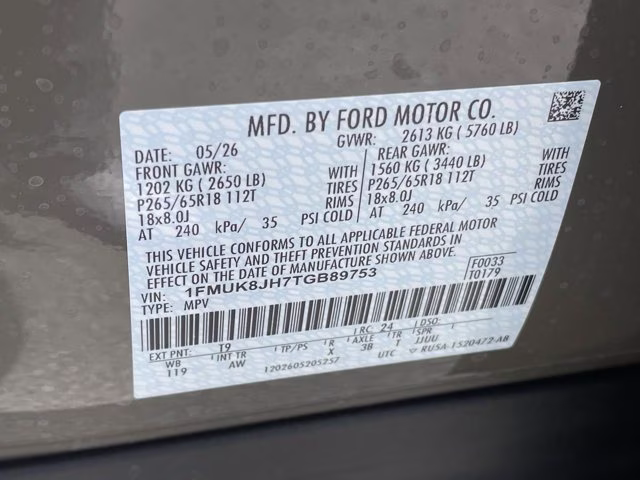 2026 Marsh Gray Ford Explorer Tremor 4X4 SUV