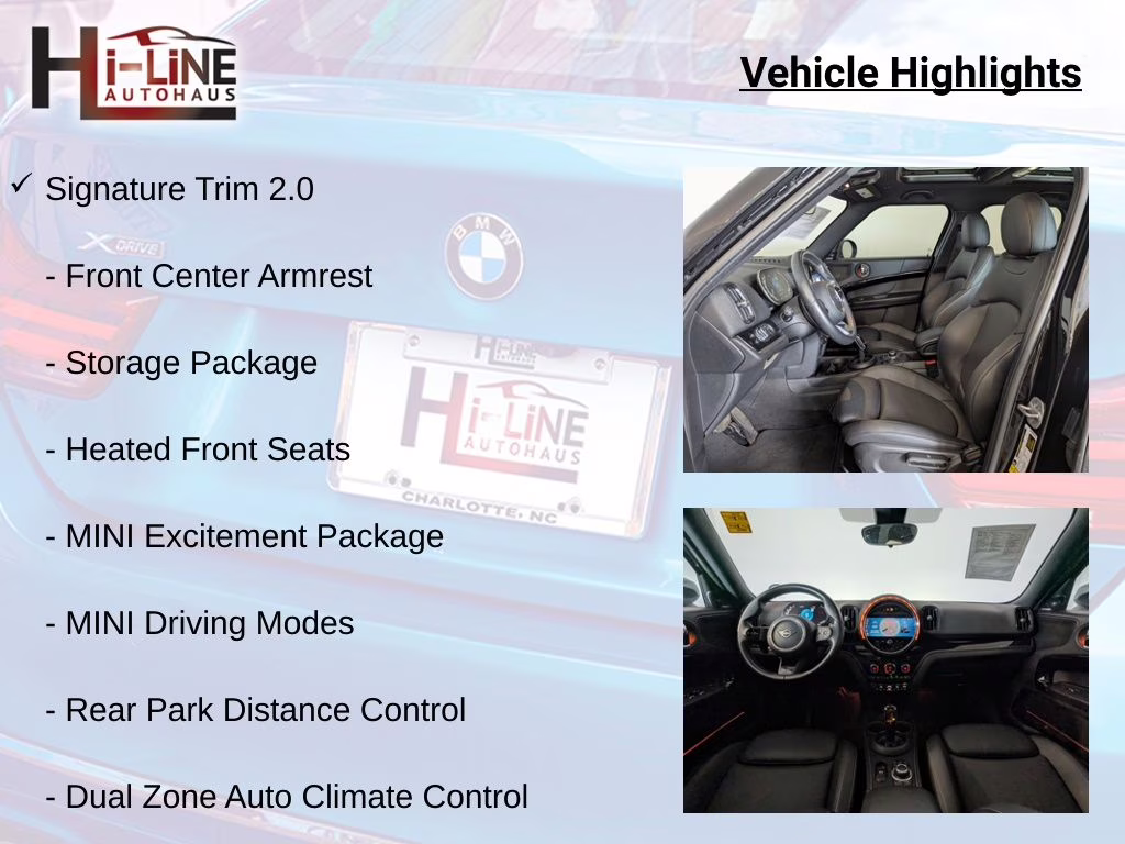 2023 Midnight Black MINI Cooper S Countryman Signature AWD SUV