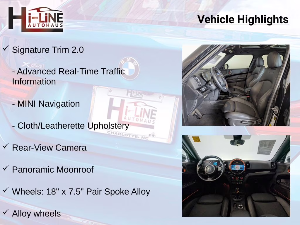 2023 Midnight Black MINI Cooper S Countryman Signature AWD SUV