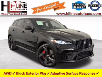 2022 Santorini Black Jaguar F-PACE SVR AWD SUV