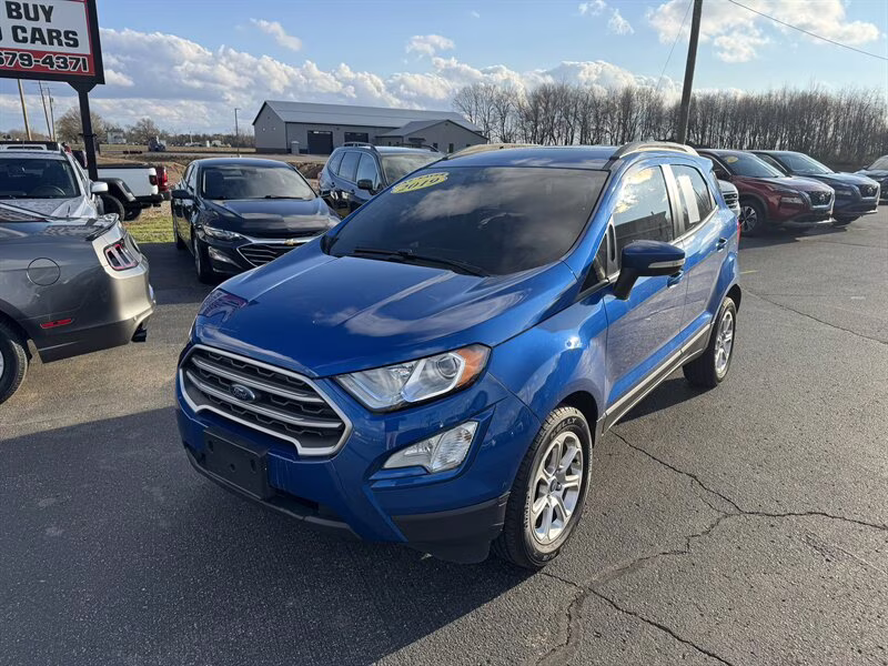 2019 Blue Candy Metallic Tinted Clearcoat Ford EcoSport SE FWD Crossover