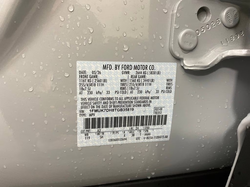 2026 White Ford Explorer Active RWD SUV