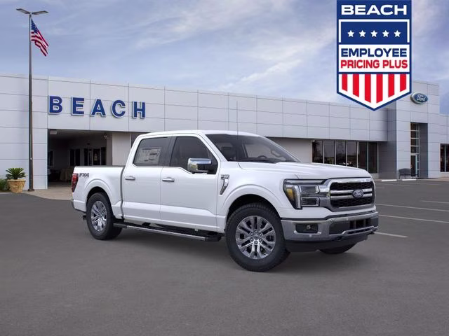 2026 White Metallic Ford F-150 Lariat 4X4 Truck
