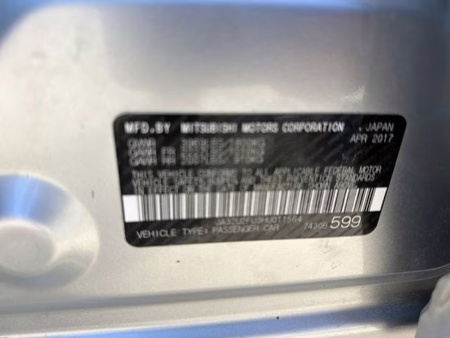 2017 Silver Mitsubishi Lancer ES FWD Sedan