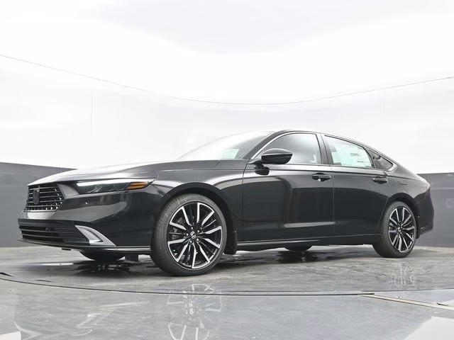 2026 Crystal Black Pearl Honda Accord Hybrid Touring FWD Sedan