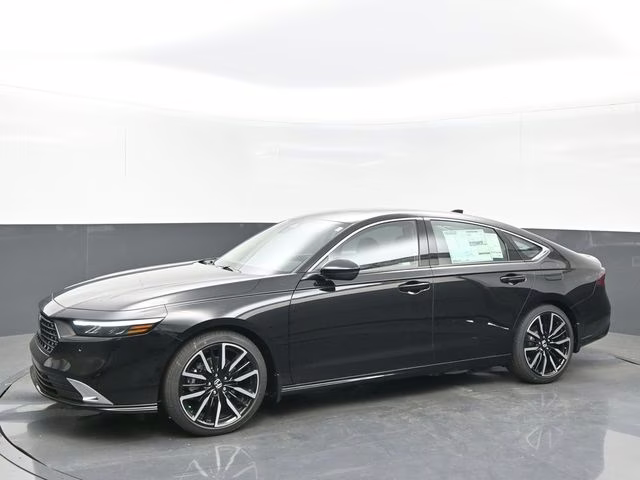 2026 Crystal Black Pearl Honda Accord Hybrid Touring FWD Sedan
