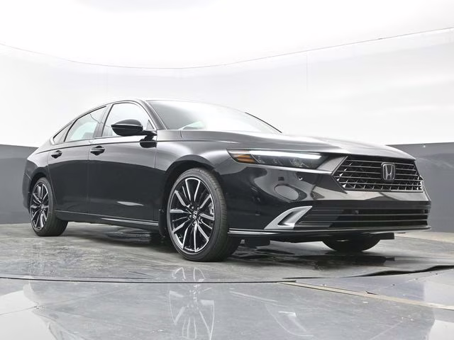 2026 Crystal Black Pearl Honda Accord Hybrid Touring FWD Sedan