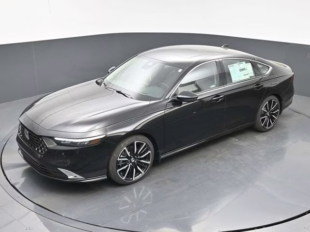 2026 Crystal Black Pearl Honda Accord Hybrid Touring FWD Sedan