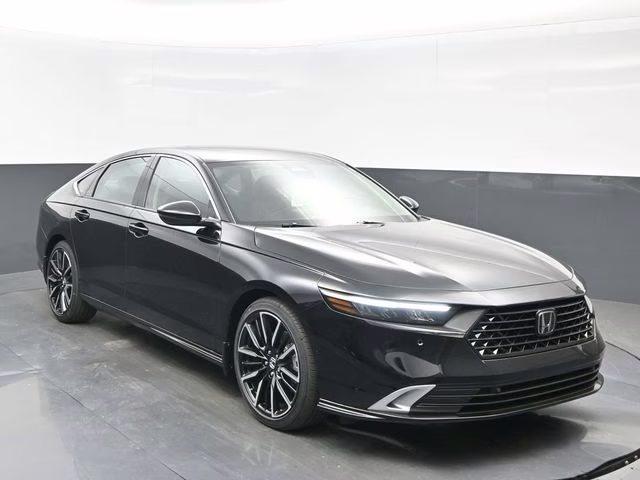 2026 Crystal Black Pearl Honda Accord Hybrid Touring FWD Sedan