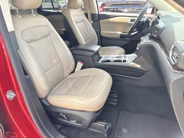 2020 Red Metallic Ford Explorer Limited RWD SUV