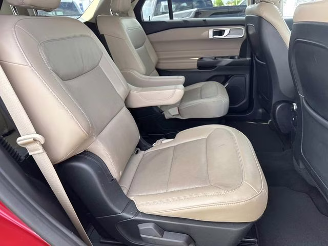 2020 Red Metallic Ford Explorer Limited RWD SUV