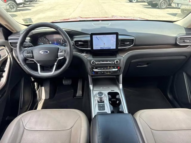 2020 Red Metallic Ford Explorer Limited RWD SUV