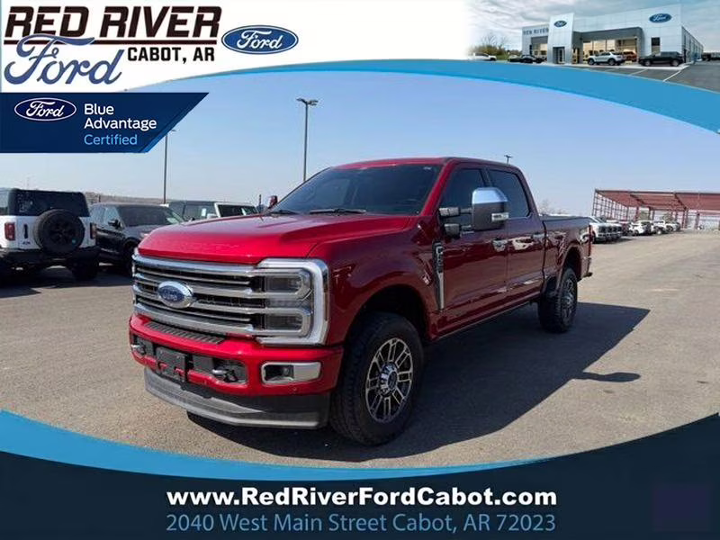 2024 Rapid Red Metallic Tinted Clearcoat Ford Super Duty F-250 SRW Limited 4X4 Truck