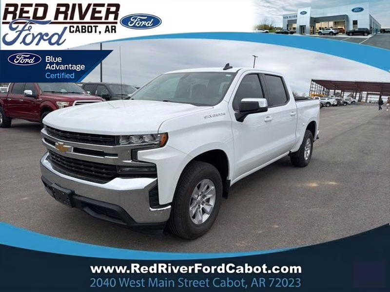 2019 Summit White Chevrolet Silverado LT RWD Truck