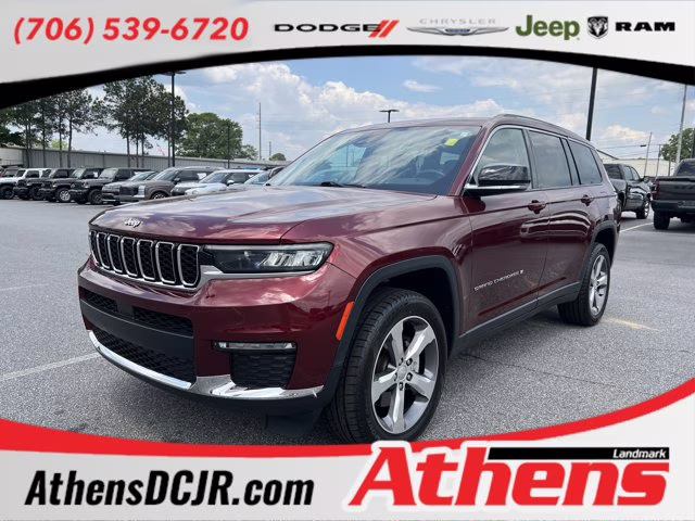 2021 Velvet Red Pearlcoat Jeep Grand Cherokee L Limited 4X4 SUV