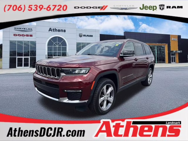 2021 Velvet Red Pearlcoat Jeep Grand Cherokee L Limited 4X4 SUV