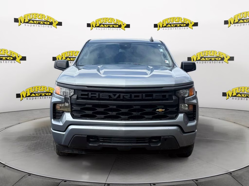 2023 Sterling Gray Metallic Chevrolet Silverado 1500 Custom RWD Truck
