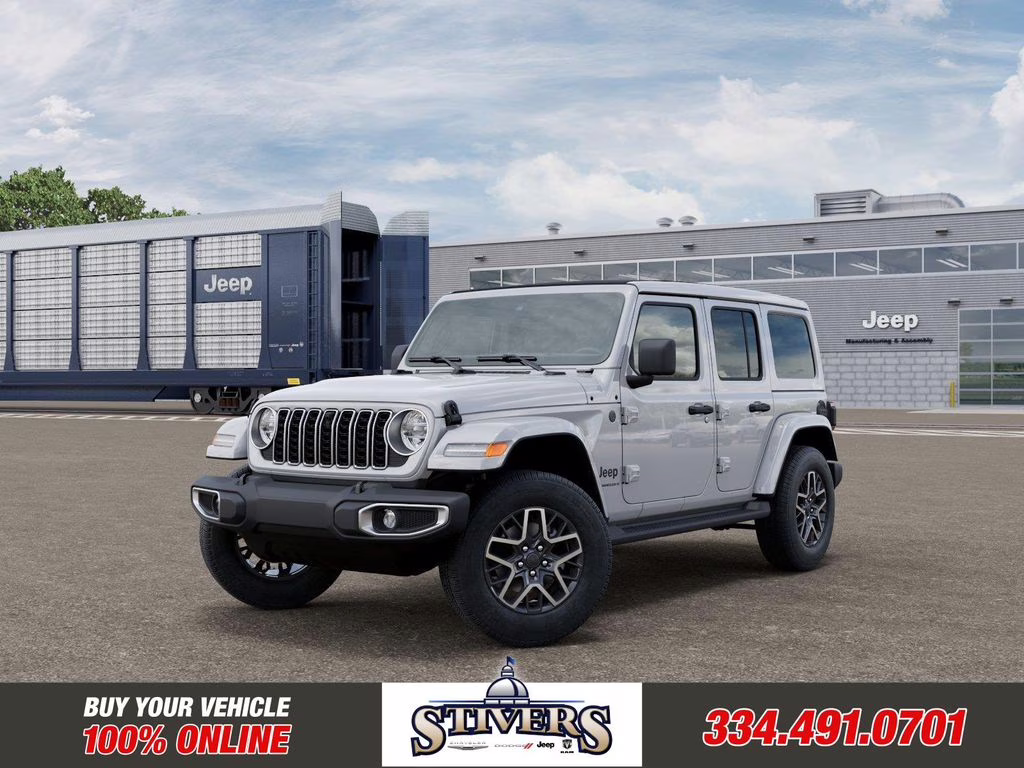 2026 Bright White Clearcoat Jeep Wrangler Sahara 4X4 SUV