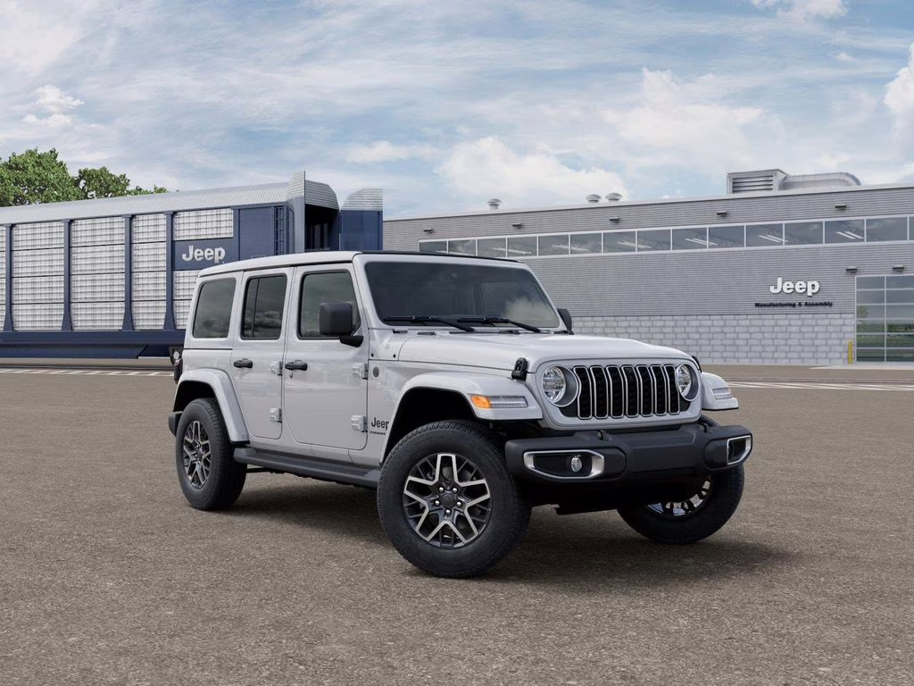 2026 Bright White Clearcoat Jeep Wrangler Sahara 4X4 SUV