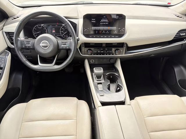 2023 Pearl White Tricoat Nissan Rogue SL FWD SUV